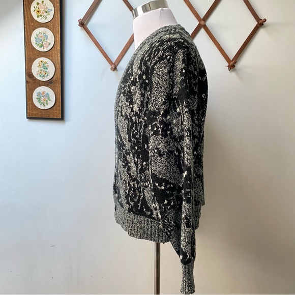 Vintage 1980s Abstract Funky Cardigan - Picture 8 of 14